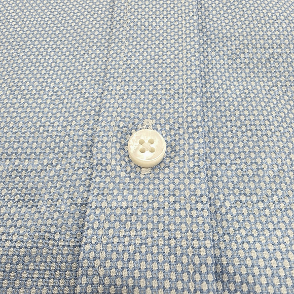 Stenströms Light Blue Micro Texture Dress Shirt Men’s 15.75 40 Fitted Cotton - Picture 9 of 13